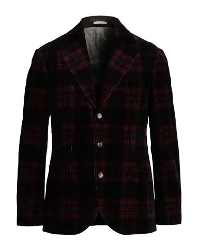 Brunello Cucinelli Man Blazer Deep Purple Size 44 Cotton