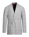Brunello Cucinelli Silk & Wool-blend Jacket In Multi