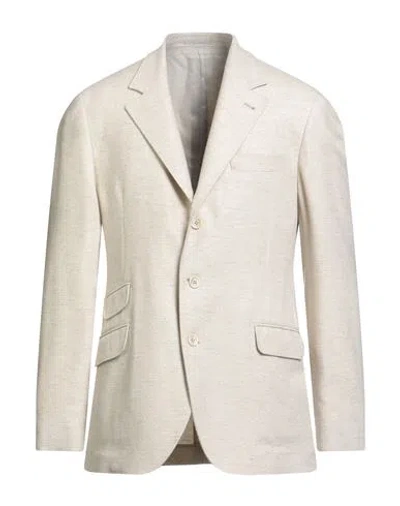 Brunello Cucinelli Man Blazer Ivory Size 46 Wool, Cashmere In White