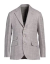 Brunello Cucinelli Man Blazer Mauve Size 44 Linen, Wool, Silk In Purple