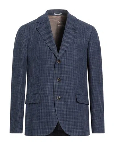 Brunello Cucinelli Man Blazer Midnight Blue Size 38 Cotton, Virgin Wool