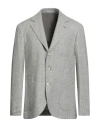 Brunello Cucinelli Man Blazer Sage Green Size 46 Wool, Silk, Cashmere, Elastane In Gray