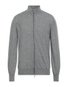 Brunello Cucinelli High-neck Zip-up Cardigan In Grey