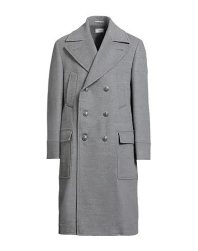 Brunello Cucinelli Man Coat Grey Size 44 Wool In Gray