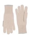 Brunello Cucinelli Man Gloves Beige Size L Cashmere In Sand