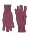 Brunello Cucinelli Man Gloves Mauve Size Xl Cashmere In Purple