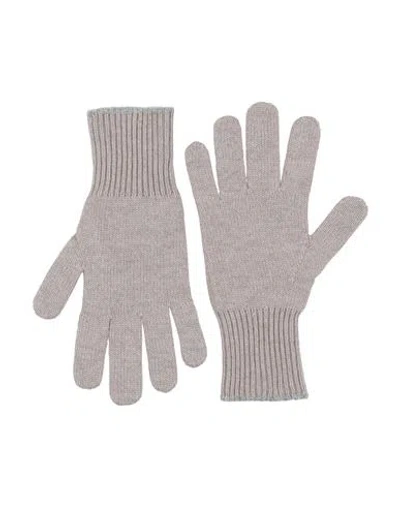 Brunello Cucinelli Man Gloves Taupe Size L Cashmere In Grey