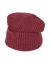 Brunello Cucinelli Man Hat Burgundy Size M Cashmere In Red