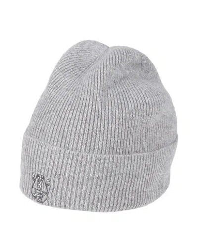 Brunello Cucinelli Man Hat Grey Size M Cashmere In Gray