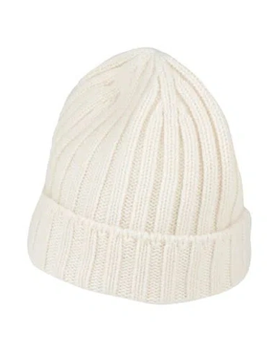 Brunello Cucinelli Man Hat Ivory Size L Cashmere In White