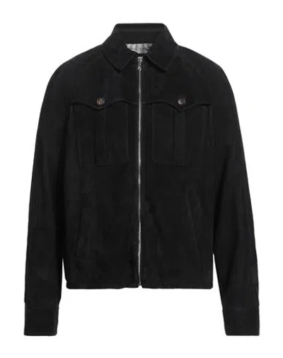 Brunello Cucinelli Man Jacket Black Size Xl Leather