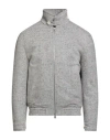 Brunello Cucinelli Bomber Jacket With Padding In Gray