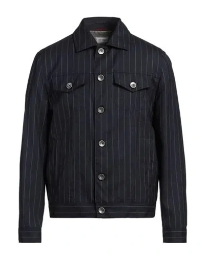 Brunello Cucinelli Man Jacket Midnight Blue Size 50 Virgin Wool