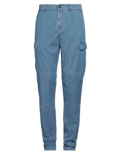 Brunello Cucinelli Man Jeans Blue Size 40 Cotton