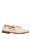 Brunello Cucinelli Man Loafers Beige Size 7 Soft Leather