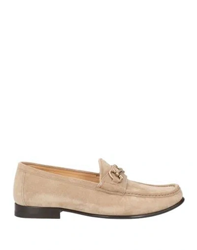 Brunello Cucinelli Man Loafers Beige Size 9 Leather In Beige