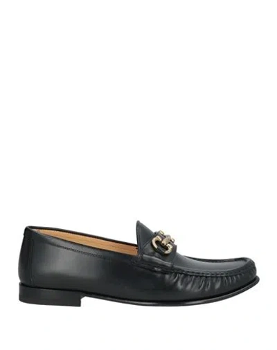 Brunello Cucinelli Man Loafers Black Size 12 Leather