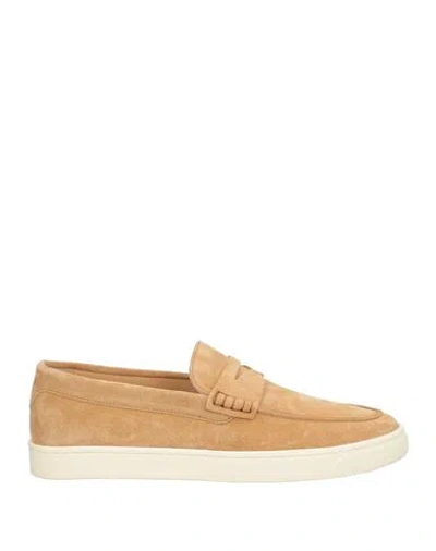 BRUNELLO CUCINELLI BRUNELLO CUCINELLI MAN LOAFERS CAMEL SIZE 9 LEATHER