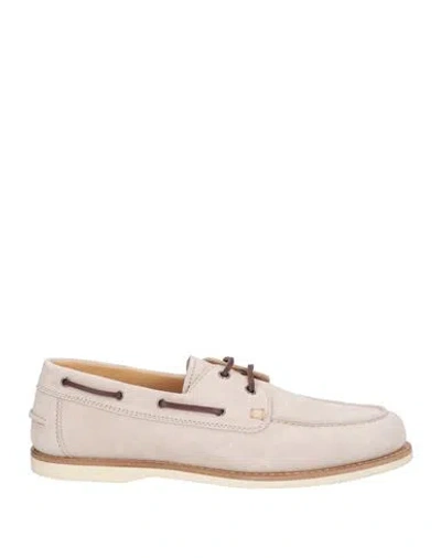 Brunello Cucinelli Man Loafers Ivory Size 9 Leather In White