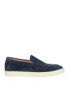 Brunello Cucinelli Man Loafers Midnight Blue Size 9 Leather