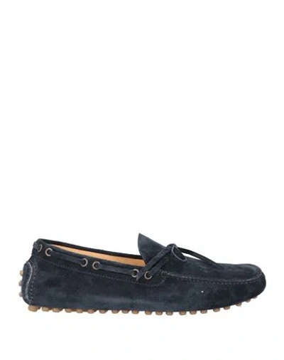 Brunello Cucinelli Man Loafers Midnight Blue Size 9 Leather