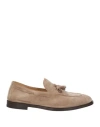 Brunello Cucinelli Man Loafers Sand Size 7 Leather In Beige