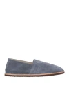 Brunello Cucinelli Men's Round Toe Espadrilles In Blue In Blue
