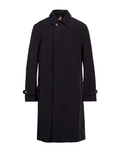 Brunello Cucinelli Man Overcoat & Trench Coat Midnight Blue Size 46 Polyester, Polyamide