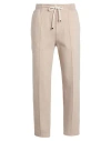 Brunello Cucinelli Man Pants Beige Size L Cashmere, Polyamide, Cotton In Neutral
