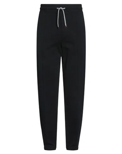 BRUNELLO CUCINELLI BRUNELLO CUCINELLI MAN PANTS BLACK SIZE 3XL COTTON, ELASTANE