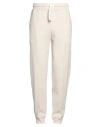 Brunello Cucinelli Man Pants Cream Size Xl Cotton, Polyamide, Elastane In White