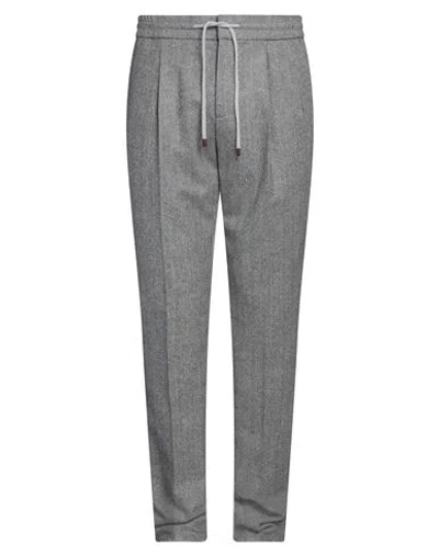 Brunello Cucinelli Man Pants Grey Size 38 Virgin Wool