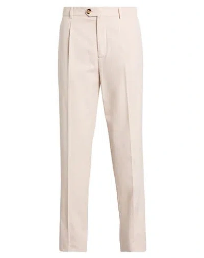 BRUNELLO CUCINELLI BRUNELLO CUCINELLI MAN PANTS IVORY SIZE 40 COTTON