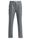 Brunello Cucinelli Man Pants Lead Size 36 Virgin Wool In Gray