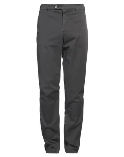 Brunello Cucinelli Man Pants Lead Size 40 Cotton, Elastane In Grey