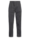 Brunello Cucinelli Man Pants Lead Size 44 Linen, Cotton In Grey