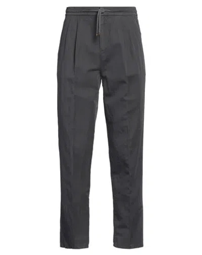 Brunello Cucinelli Man Pants Lead Size 44 Linen, Cotton In Grey