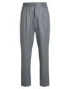 Brunello Cucinelli Man Pants Lead Size 44 Virgin Wool In Gray