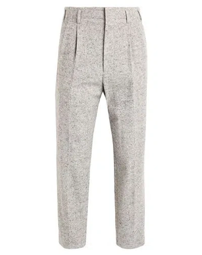 Brunello Cucinelli Man Pants Light Grey Size 38 Virgin Wool, Silk In Gray