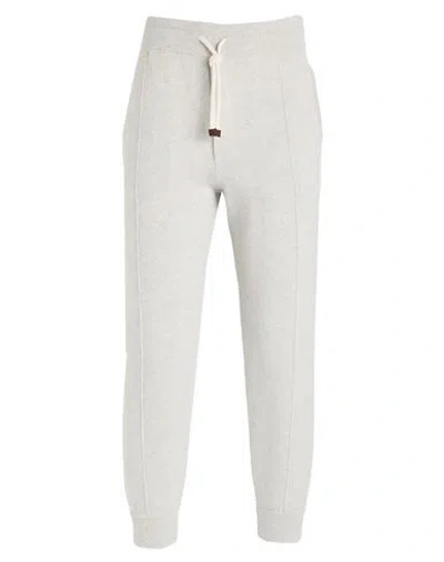 Brunello Cucinelli Man Pants Light Grey Size Xl Cashmere In Neutral