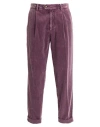 Brunello Cucinelli Man Pants Mauve Size 34 Cotton In Purple
