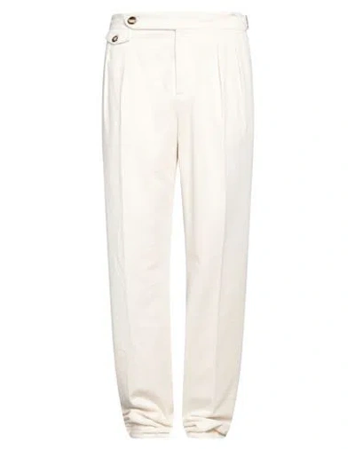 BRUNELLO CUCINELLI BRUNELLO CUCINELLI MAN PANTS OFF WHITE SIZE 34 COTTON