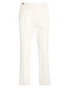 Brunello Cucinelli Man Pants Off White Size 38 Linen, Cotton In White