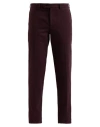 Brunello Cucinelli Man Pants Plum Size 38 Cotton In Purple