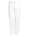 Brunello Cucinelli Man Pants White Size 34 Cotton, Elastane, Leather
