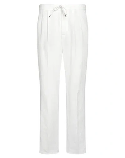 Brunello Cucinelli Man Pants White Size 40 Linen