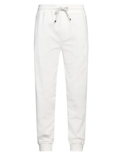 Brunello Cucinelli Man Pants White Size Xl Cotton