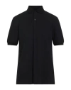 Brunello Cucinelli Man Polo Shirt Midnight Blue Size Xl Cotton In Black