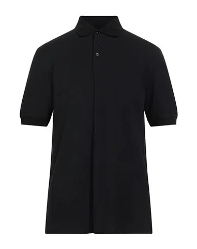 Brunello Cucinelli Man Polo Shirt Midnight Blue Size Xl Cotton In Black