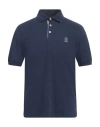 Brunello Cucinelli Man Polo Shirt Blue Size S Cotton